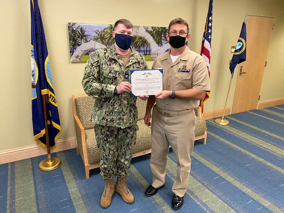 Wessener commended for meritorious service at Naval Hospital Guam